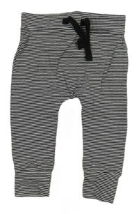 Bílo-černé pruhované tepláky George