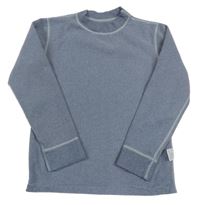 Tmavomodro-biele pruhované thermo tričko