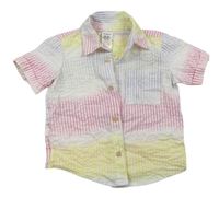 Farebná pruhovaná krepová košeľa Pep&Co