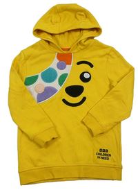 Žlutá mikina s kapucí - Pudsey George