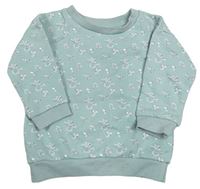 Svetlomodrá kvietkovana mikina Primark