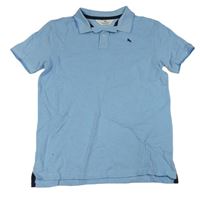 Modré polo tričko s výšikou H&M