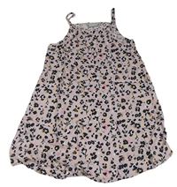 Lila-barevné vzorované šaty Matalan