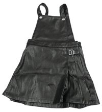 Čierna koženková na traká sukňa Primark