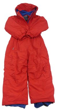 Červená funknčí zimná kombinéza s kapucňou Mountain Warehouse