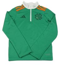 Zelená fotbalová funkční mikina - Celtic Adidas