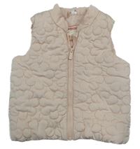 Svetloružová šušťáková prešívaná zateplená vesta Orchestra