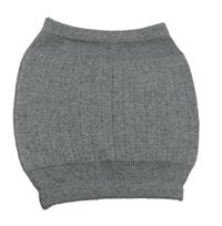 Sivá rebrovaná pletená sukňa