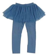 Světlemodré legíny s tylovou tutu sukní Kuniboo 