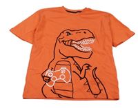 Oranžové tričko s dinosaurom C&A