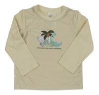 Smetanové UV triko se zvířátky H&M