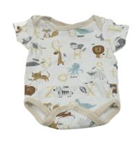 Bielo-béžové body so zvieratkami