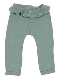 Zelenošedé tepláky s volánikmi Matalan