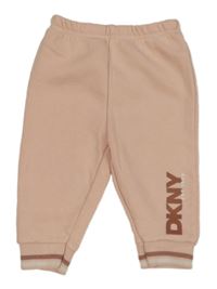 Broskvové tepláky s logem DKNY