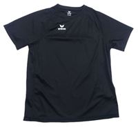 Čierne funkčné športové tričko s logom erima