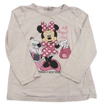 Světlepudrové tričko s Minnie zn. Disney