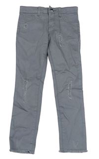 Šedé skinny rifle s prošoupáním Denim Co.