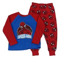 Modro-červené fleecové pyžama so Spider-manem PRIMARK