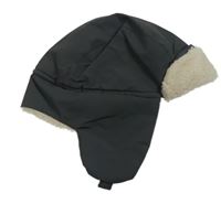 Tmavošedá šusťáková zateplená beranice H&M