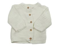 Biely rebrovaný prepínaci sveter