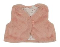 Růžové kožešinové podšité bolérko Liegelind