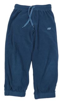 Tmavopetrolejové fleecové nohavice SKOGSTAD