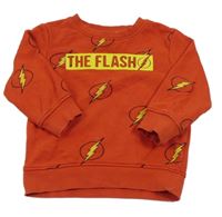 Červená mikina s bleskami a nápisem - The Flash Next