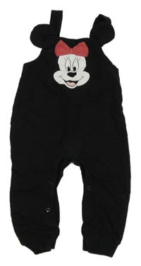 Černé laclové tepláky s Minnie Disney