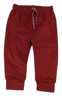 Vínové teplákové tepláky