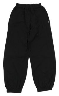 Černé cuff crop kalhoty 