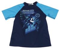 Tmavomodro-modré športové tričko s Batmanem