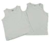 2x - Bílý nátělník little kids