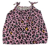 Ružový top s leopardím vzorom Matalan