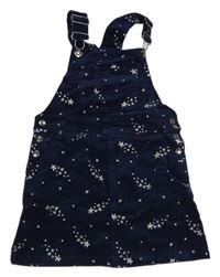Tmavomodré menšestrové na traké šaty s hviezdami Joules