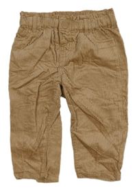 Hnedé menšestrové nohavice H&M