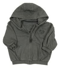 Tmavosivá prepínaci oversize mikina s koalou a kapucňou George