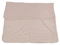 Svetloružová minky deka Tu