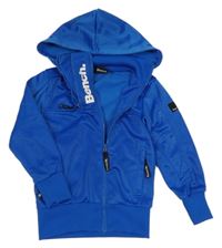 Modrá sportovní propínací mikina s kapucí Bench