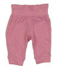 Růžové lehké tepláky