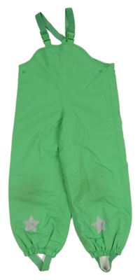 Zelené šušťákové podšité na traké nohavice Tchibo