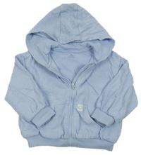 Svetlomodrá podšitá prepínaci mikina s kapucňou M&S