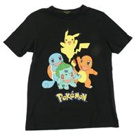 Čierne tričko s Pokémony Reserved
