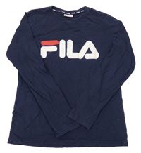 Tmavomodré triko s logem Fila