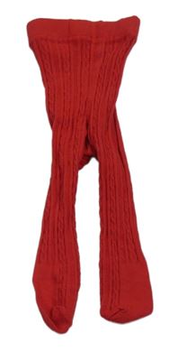 Červené vzorované pančuchy George