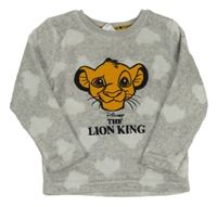 Sivá plyšová mikina so Simbou Primark