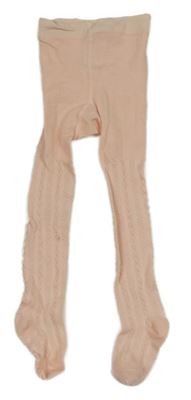 Svetloružové vzorované pančuchy H&M