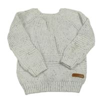 Sivý melírovaný sveter F&F