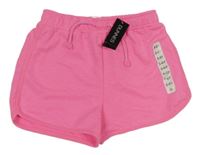 Nové - růžové teplákové kraťasy dunnes 
