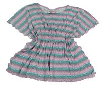 Ružovo-zelená vzorovaná tunika Topolino