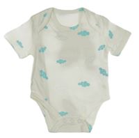 Biele body s modrými mraky